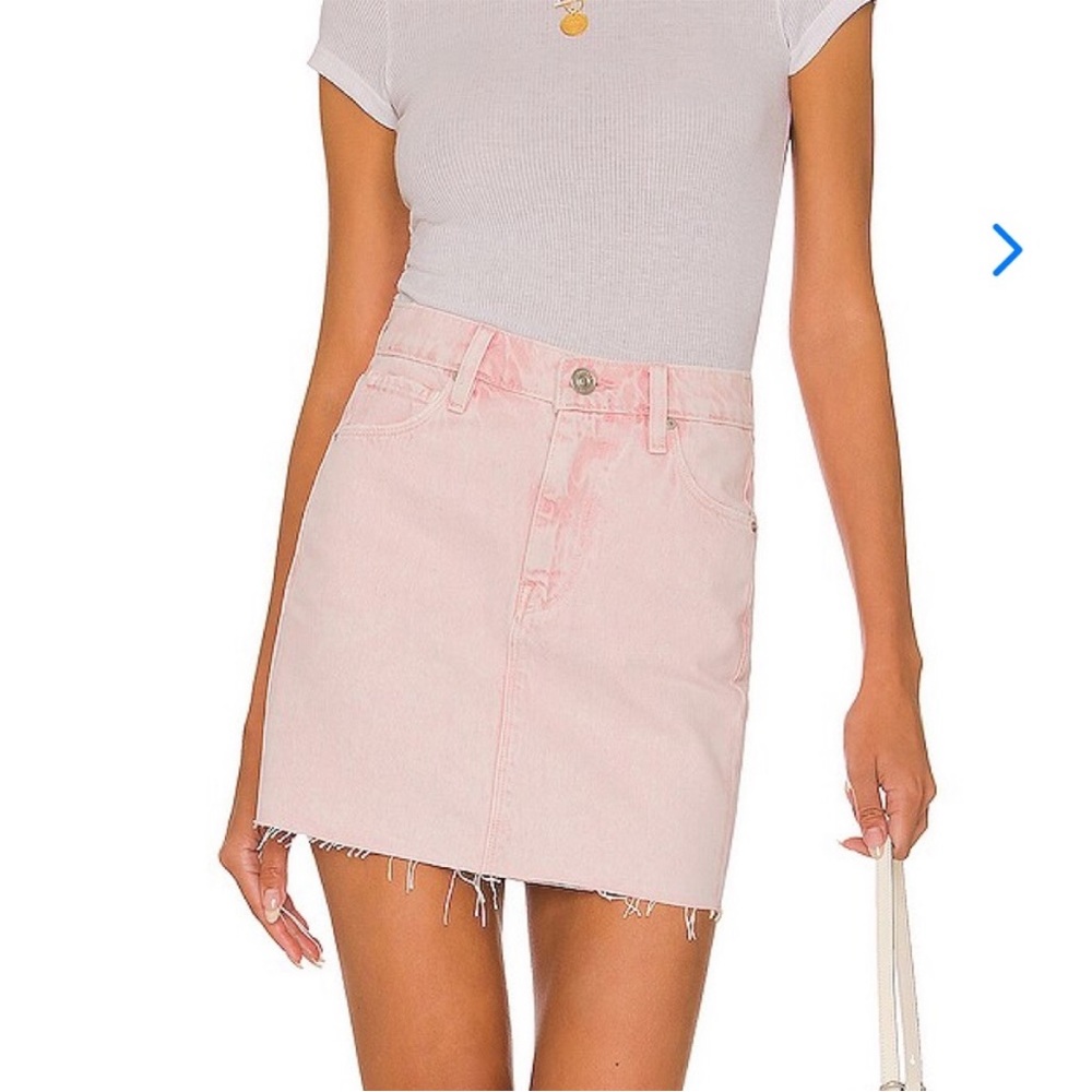 Hudson Jeans The Viper Skirt in pink